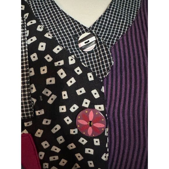Faith by Celia Forrester Retro Patchwork Vest Size Small - Picture 6 of 6